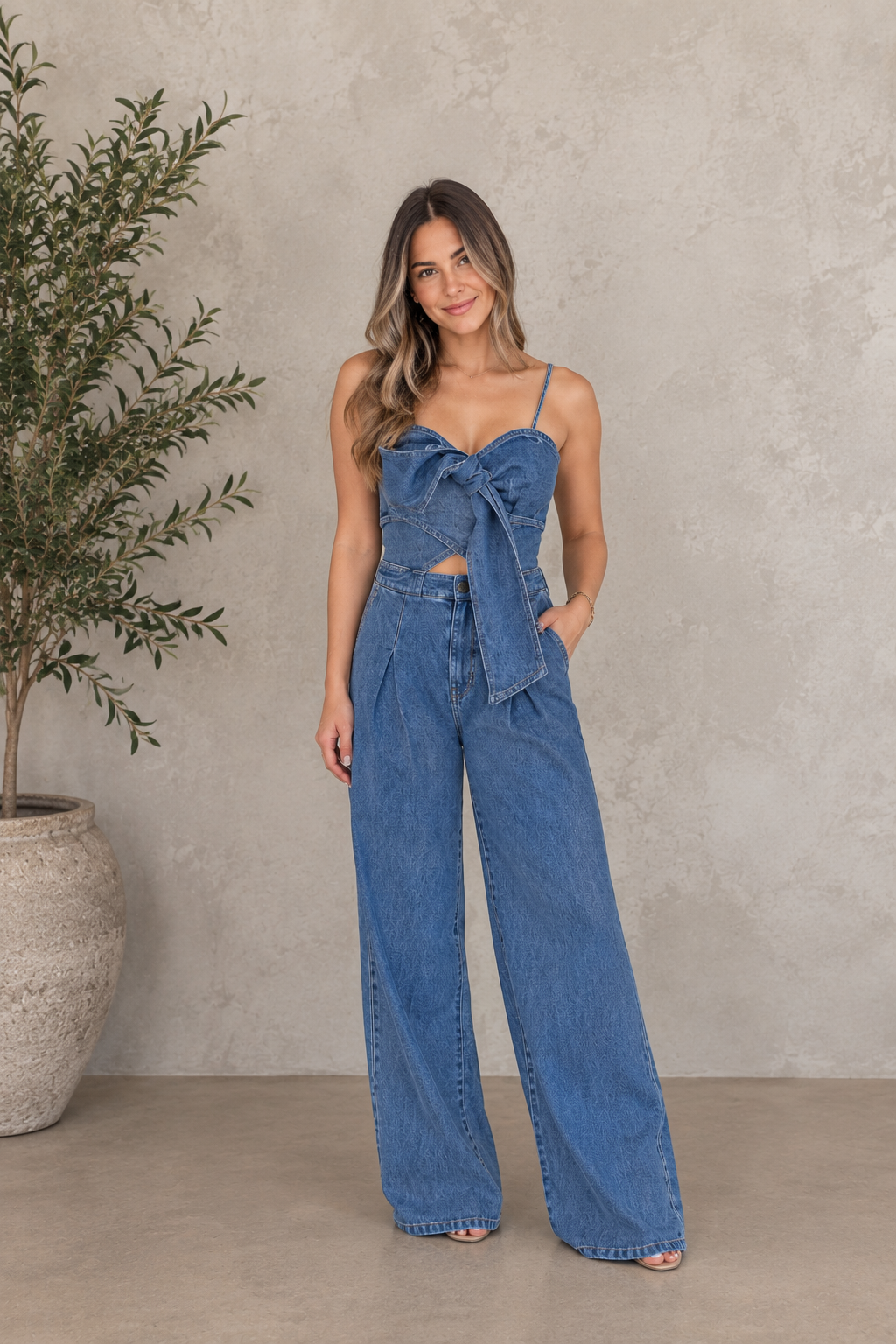 Bow romper | Calimi