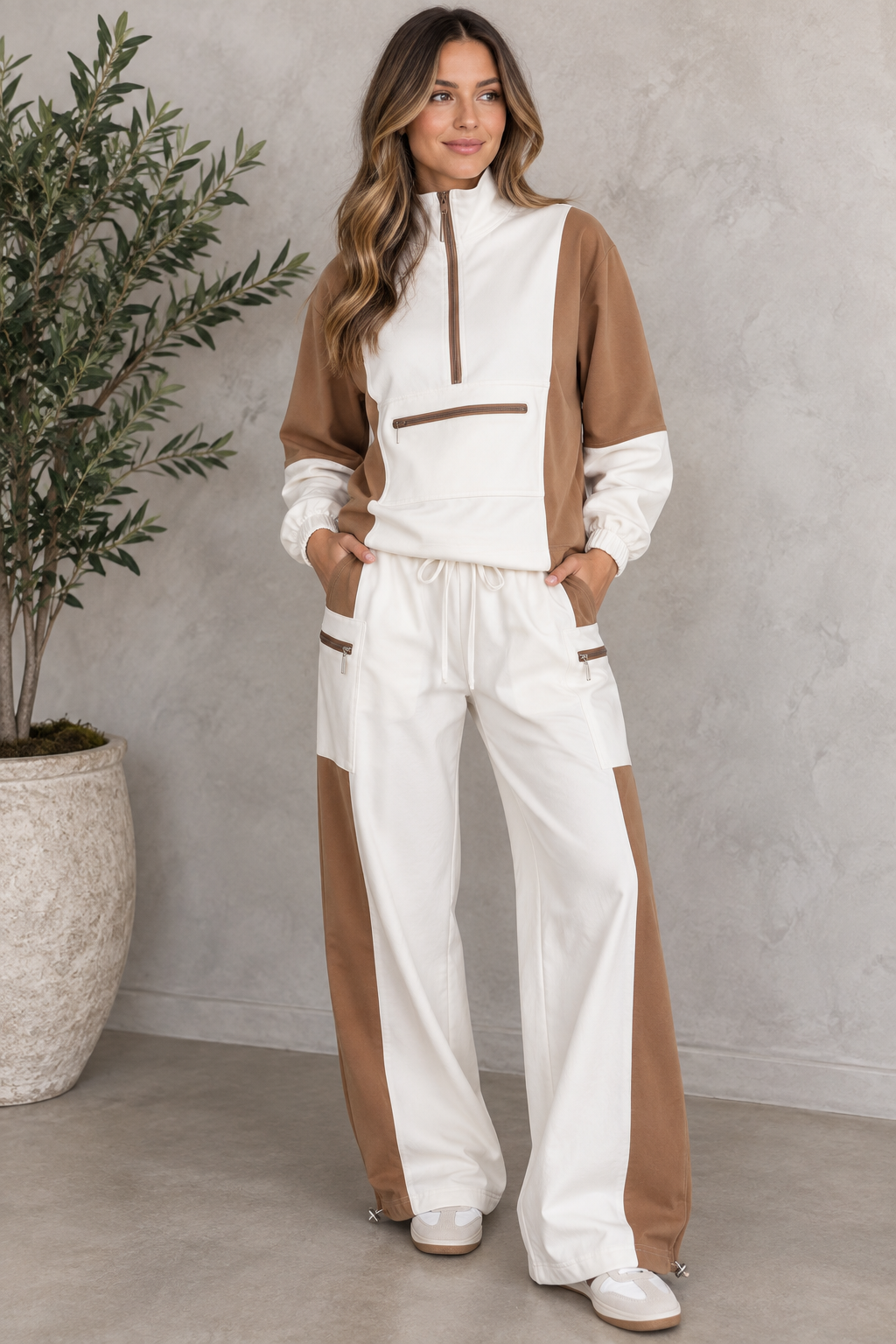 The Ivory colorblock set